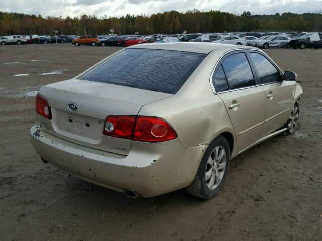 KNAGE124775099299 - 2007 KIA OPTIMA LX GOLD photo 4