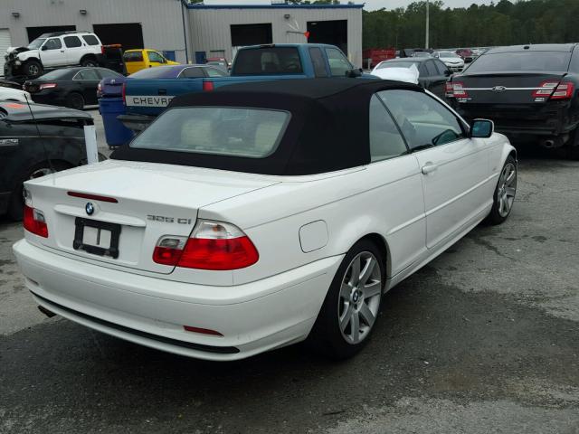 WBABS33472PG84283 - 2002 BMW 325 CI WHITE photo 4