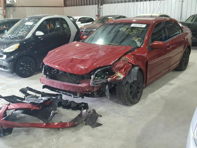 3FAHP08179R214059 - 2009 FORD FUSION RED photo 2