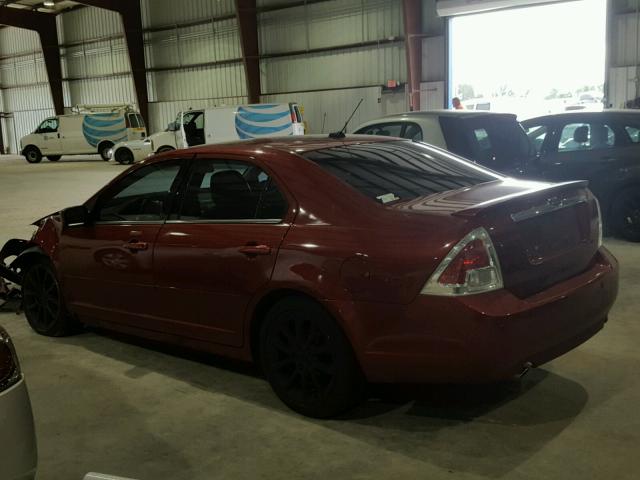 3FAHP08179R214059 - 2009 FORD FUSION RED photo 3