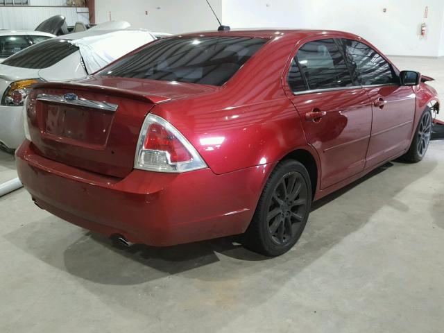 3FAHP08179R214059 - 2009 FORD FUSION RED photo 4