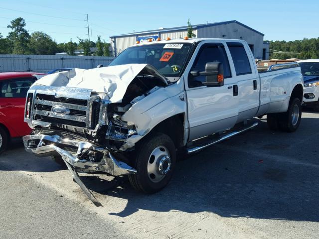 1FTWW33R38EA63838 - 2008 FORD F350 SUPER WHITE photo 2