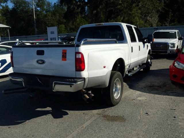 1FTWW33R38EA63838 - 2008 FORD F350 SUPER WHITE photo 4