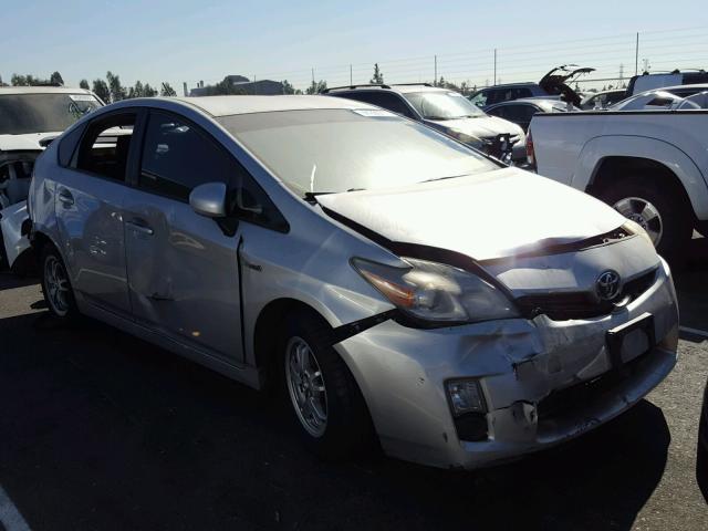 JTDKN3DU1A0217468 - 2010 TOYOTA PRIUS SILVER photo 1