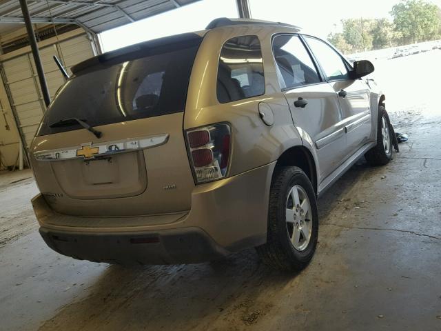 2CNDL23F866187133 - 2006 CHEVROLET EQUINOX BEIGE photo 4