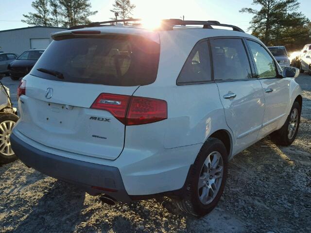 2HNYD28619H509643 - 2009 ACURA MDX TECHNO WHITE photo 4