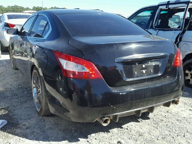 1N4AA51E49C840003 - 2009 NISSAN MAXIMA S BLACK photo 3