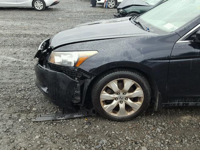 1HGCP36838A015204 - 2008 HONDA ACCORD EXL BLACK photo 9