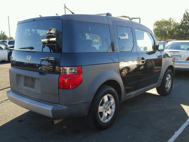 5J6YH18394L011268 - 2004 HONDA ELEMENT LX BLACK photo 4