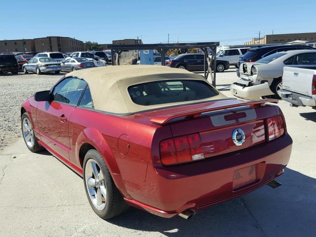 1ZVHT85HX65259076 - 2006 FORD MUSTANG GT RED photo 3