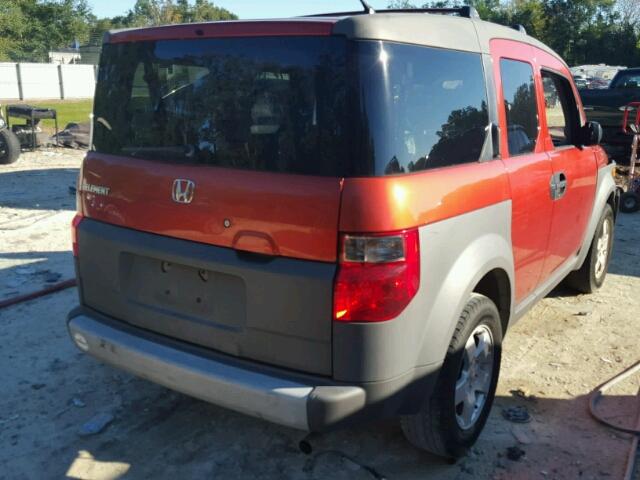 5J6YH17583L003261 - 2003 HONDA ELEMENT ORANGE photo 4