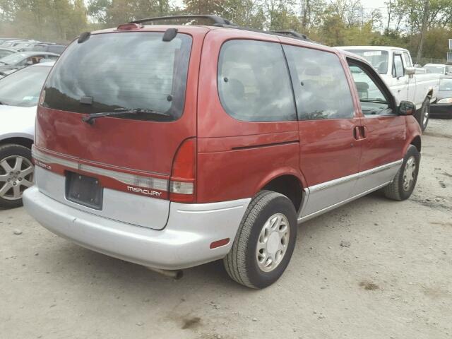 4M2DV11W3TDJ11709 - 1996 MERCURY VILLAGER RED photo 4