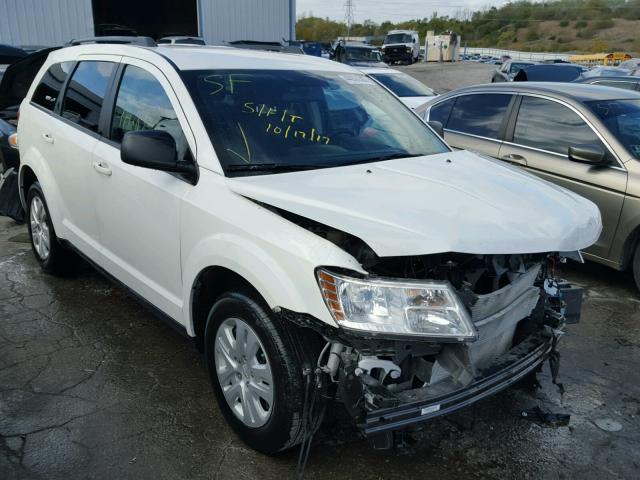 3C4PDCAB4HT614536 - 2017 DODGE JOURNEY SE WHITE photo 1