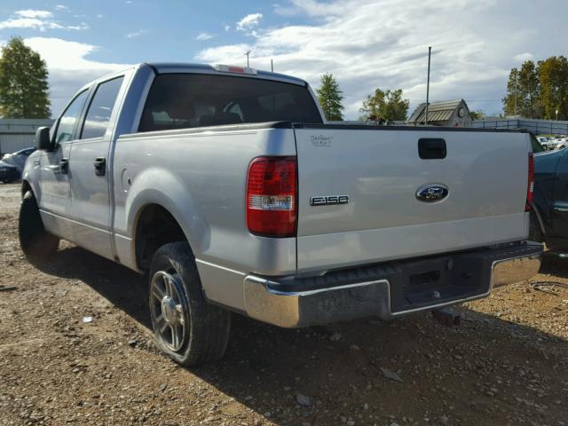 1FTRW12W26FB31322 - 2006 FORD F150 SILVER photo 3