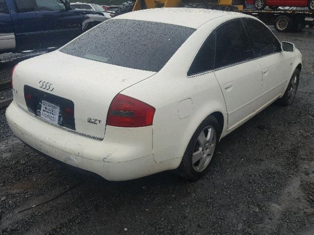 WAUED54BX1N132302 - 2001 AUDI A6 2.7T QU WHITE photo 4