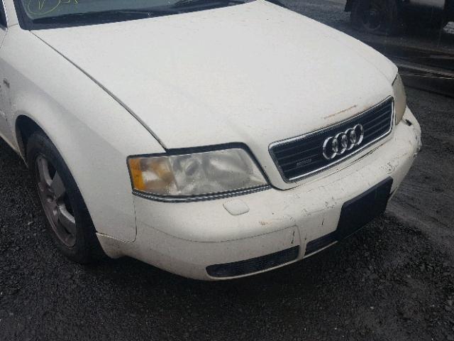 WAUED54BX1N132302 - 2001 AUDI A6 2.7T QU WHITE photo 9