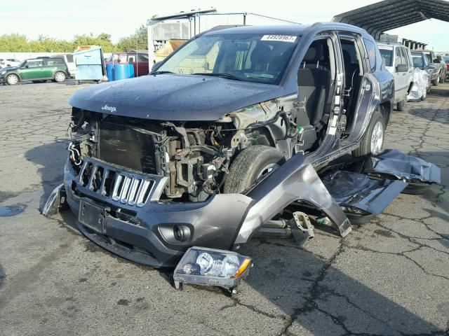 1C4NJCBA2ED800681 - 2014 JEEP COMPASS SP CHARCOAL photo 2