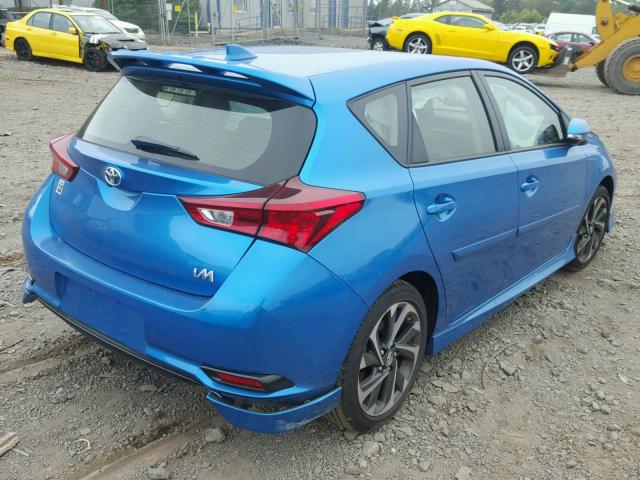 JTNKARJE6HJ552687 - 2017 TOYOTA COROLLA IM BLUE photo 4