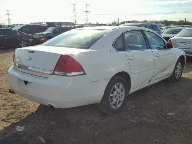 2G1WS55R379348263 - 2007 CHEVROLET IMPALA POL WHITE photo 4