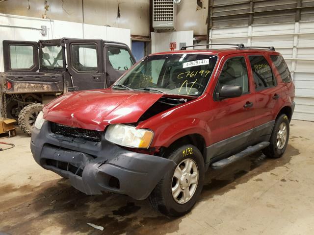 1FMYU93163KC76199 - 2003 FORD ESCAPE XLT RED photo 2