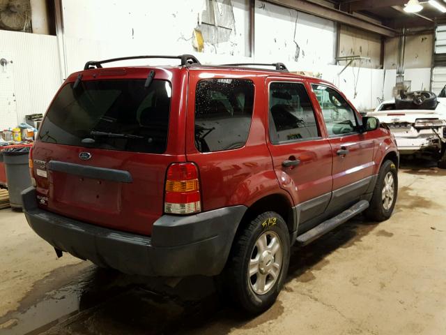 1FMYU93163KC76199 - 2003 FORD ESCAPE XLT RED photo 4