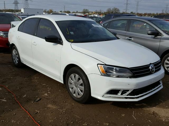 3VW267AJ6GM410507 - 2016 VOLKSWAGEN JETTA S WHITE photo 1