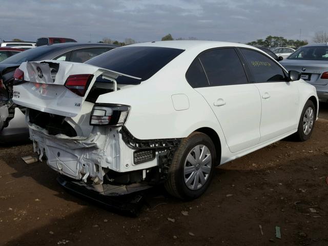 3VW267AJ6GM410507 - 2016 VOLKSWAGEN JETTA S WHITE photo 4