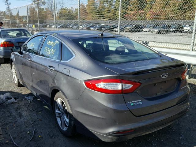 3FA6P0SU2GR231567 - 2016 FORD FUSION TIT GRAY photo 3