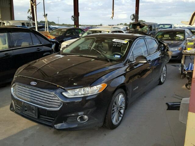 3FA6P0LU7DR191805 - 2013 FORD FUSION SE BLACK photo 2