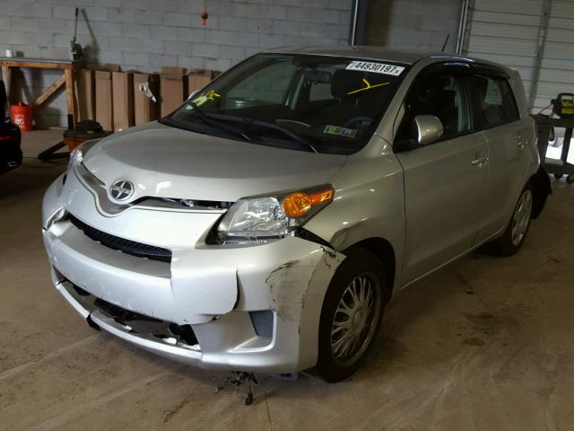 JTKKUPB40E1043110 - 2014 TOYOTA SCION XD SILVER photo 2