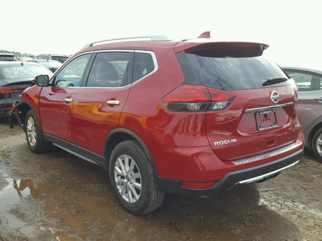 JN8AT2MV4HW264770 - 2017 NISSAN ROGUE S RED photo 3