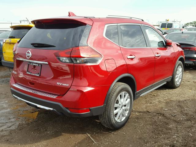 JN8AT2MV4HW264770 - 2017 NISSAN ROGUE S RED photo 4