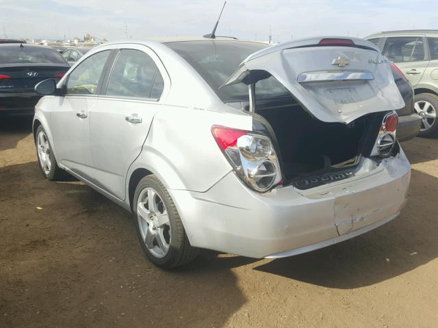 1G1JE5SB4D4106637 - 2013 CHEVROLET SONIC SILVER photo 3