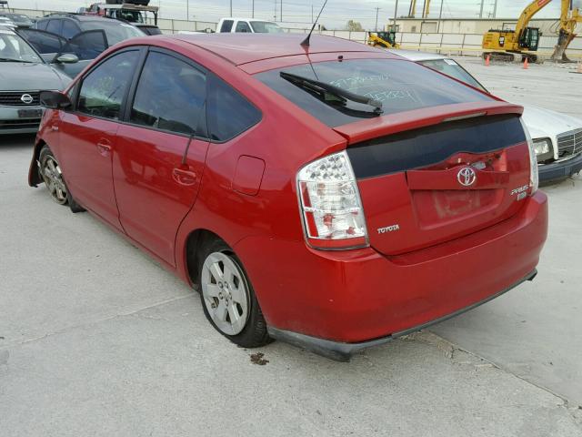 JTDKB20U777638636 - 2007 TOYOTA PRIUS RED photo 3