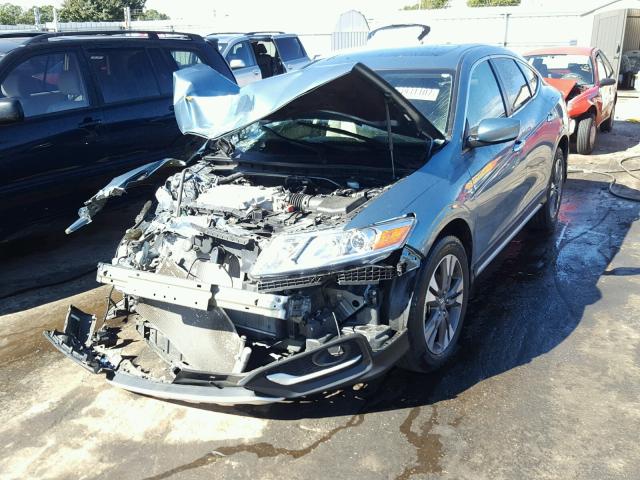 5J6TF1H51EL001661 - 2014 HONDA CROSSTOUR BLUE photo 2