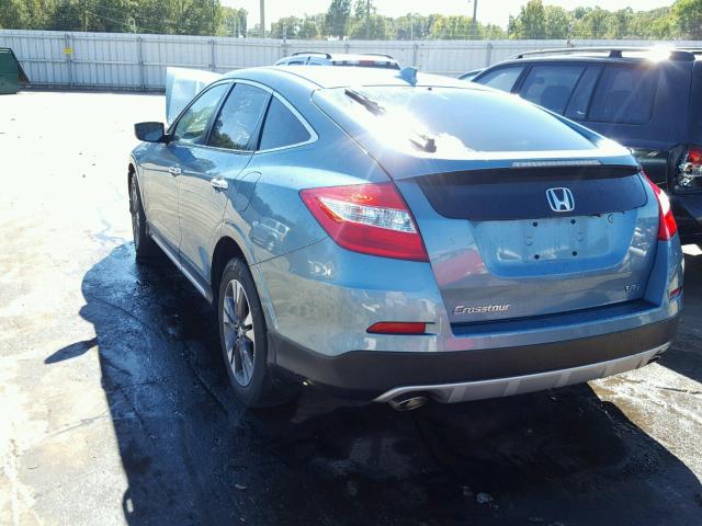 5J6TF1H51EL001661 - 2014 HONDA CROSSTOUR BLUE photo 3