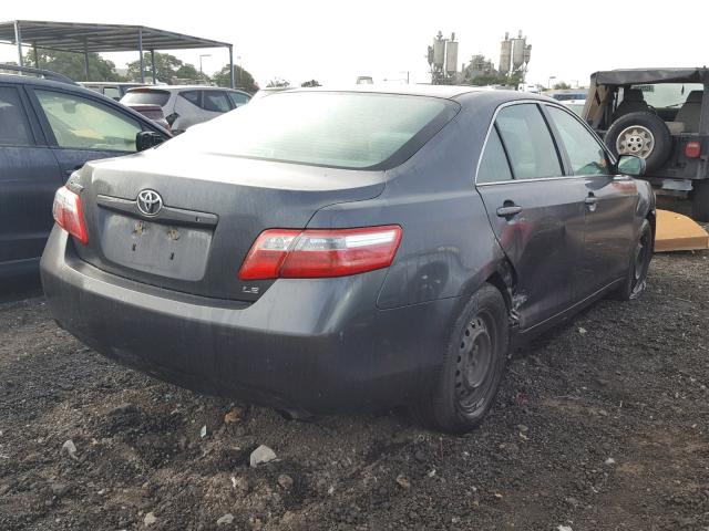 4T1BE46K27U185676 - 2007 TOYOTA CAMRY LE A GRAY photo 4