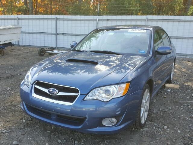 4S3BL676184212343 - 2008 SUBARU LEGACY GT BLUE photo 2