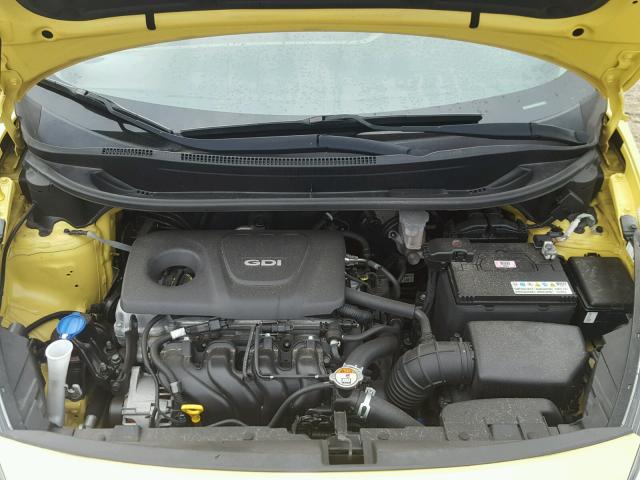 KNADM4A34G6544866 - 2016 KIA RIO LX YELLOW photo 7