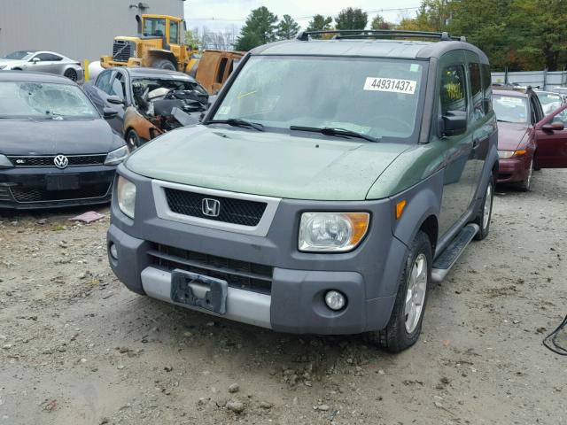 5J6YH28593L045927 - 2003 HONDA ELEMENT EX GREEN photo 2