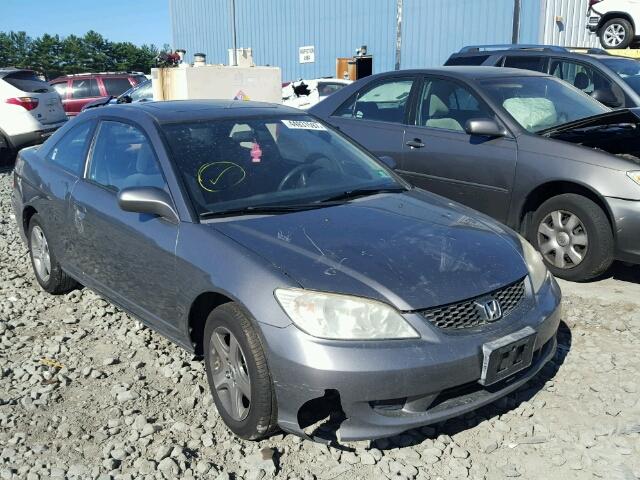 1HGEM229X5L032155 - 2005 HONDA CIVIC EX SILVER photo 1