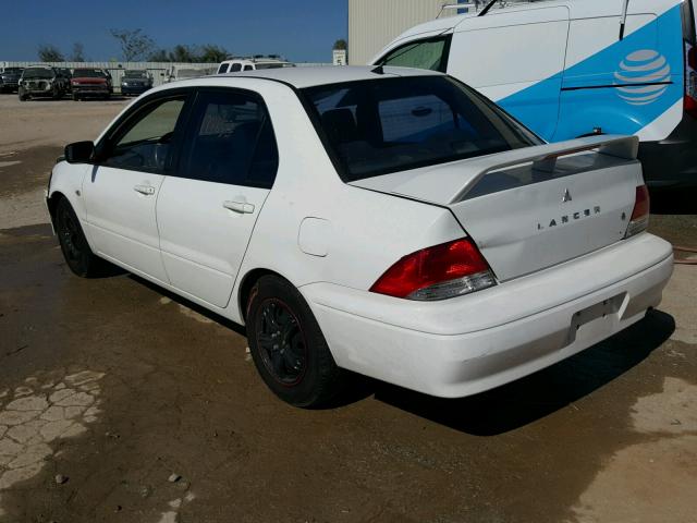 JA3AJ26E13U104797 - 2003 MITSUBISHI LANCER ES WHITE photo 3