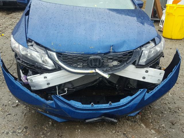 19XFB2F51EE225349 - 2014 HONDA CIVIC LX BLUE photo 9