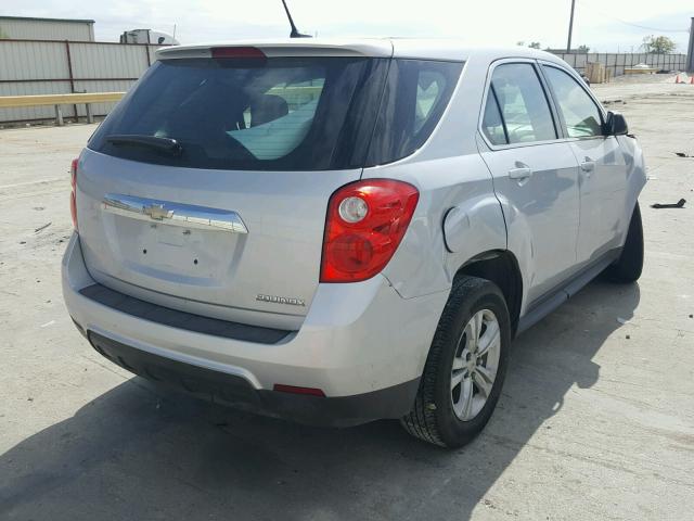 2GNALAEK2E6333513 - 2014 CHEVROLET EQUINOX LS SILVER photo 4