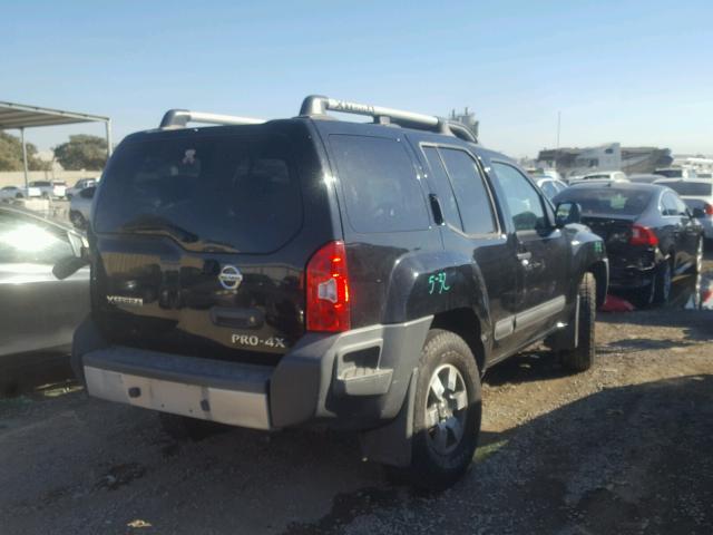 5N1AN0NW2DN818577 - 2013 NISSAN XTERRA X BLACK photo 4