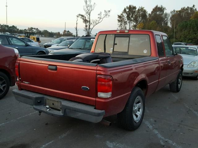 1FTYR14C0YTA98153 - 2000 FORD RANGER SUP RED photo 4