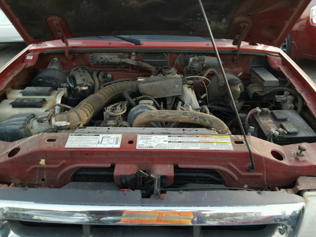 1FTYR14C0YTA98153 - 2000 FORD RANGER SUP RED photo 7