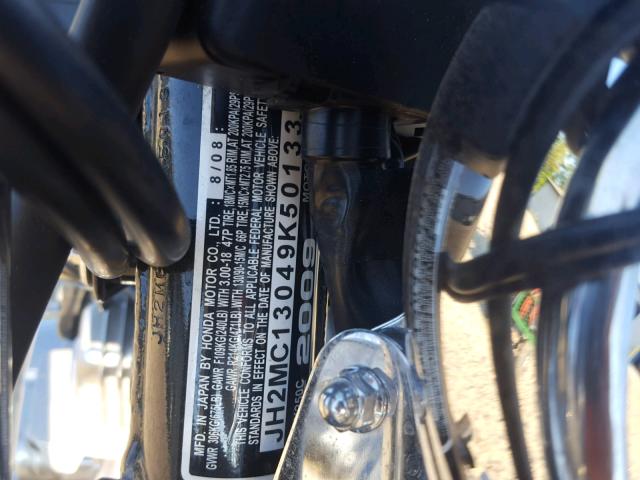 JH2MC13049K501332 - 2009 HONDA CMX250 C BLACK photo 10