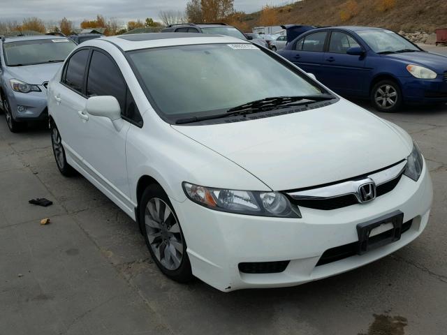 19XFA16839E034271 - 2009 HONDA CIVIC EX WHITE photo 1