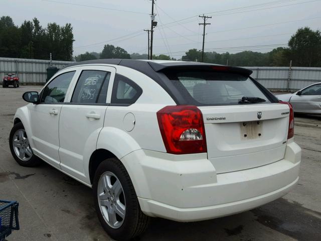 1B3HB48A29D100920 - 2009 DODGE CALIBER SX WHITE photo 3